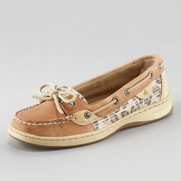 leopard sperrys women's